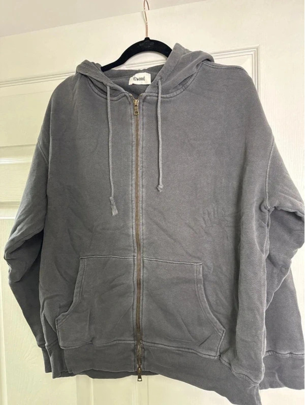 ELWOOD 100% organic Cotton Core Zip Hoodie Size M
